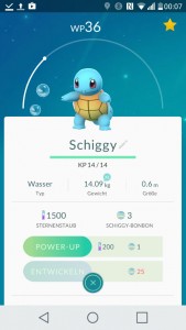Schiggy - pokemon go pokedex - alle Pokemon im Überblick