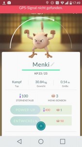 Menki Pokemon GO Pokedex - alle Pokemon im Überblick